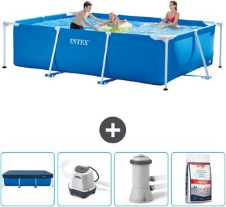 Intex Piscina Con Estructura Rectangular - 300x200x75 Cm - 7-piezas Scb53