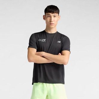 New Balance Uomo London Edition RC Essential T-Shirt in Nero, Poliestere, Taglia XL