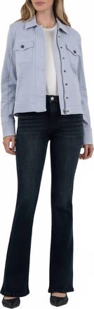 Kut from the Kloth Amanda Boxy Jacket In Powder Blue