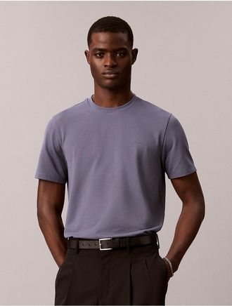 Calvin Klein Mens Tech Pique T-Shirt - Blue - 2XL