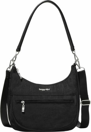 Baggallini Modern Pocket Half Moon Shoulder Bag in Black at Nordstrom