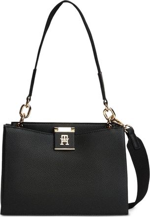 Tommy Hilfiger Borsa a spalla con catena - Nero