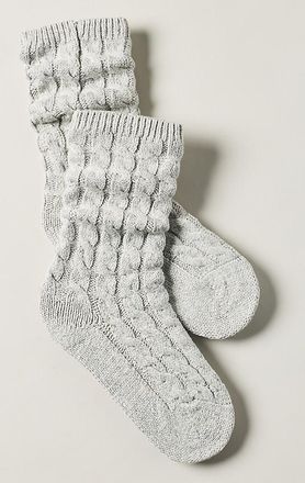 Eberjey Cozy Cable Knit Crew Socks