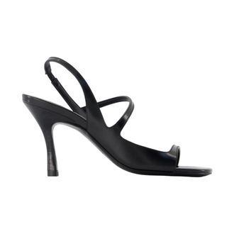 Anine Bing High Heel Sandals, female, Black, Size: 10 US Iva Smooth Sandal