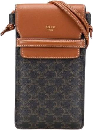 Celine Pre-owned Cross Body Bags, female, Brown, Size: ONE SIZE Pre-owned Vintage Cross Body Bag