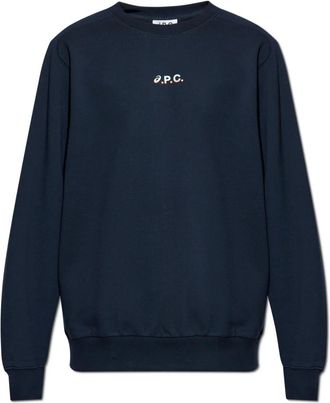 A.P.C. Lake Sweatshirt - Heren - Sweatshirts - Blauw - S - Katoen - Hoodies & sweatvesten