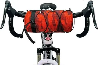 OEM Bolsa Grande Impermeable Para Manillar De Bicicletas De Monta&ntilde;a Y De Carretera, Bolsa De Almacenamiento Universal Correas Ajustables (naranja)