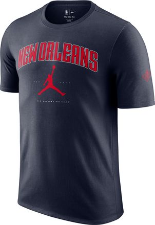 Nike Mens New Orleans Pelicans Essential Jordan NBA T-Shirt in Blue | HQ1242-419