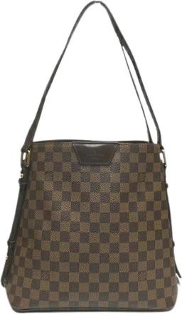 Louis Vuitton Pre-owned Shoulder Bags, female, Brown, Size: ONE SIZE Pre-owned Cabas Rivington Damier bag