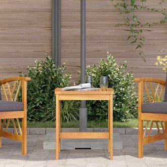vidaXL Vidaxl - Tavolo laterale Marrone Legno massello di acacia