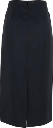 Twinset Womens Skirt High-Waisted Black Polyester