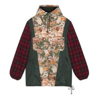 Gucci Nylon Jacket With Feline Print Green 585394-ZACYS-2376