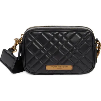 Kurt Geiger Brixton Double Zip Camera Bag in Black at Nordstrom Rack