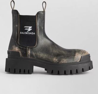 Balenciaga leather chelsea ankle boots