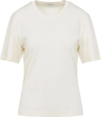 Christophe Lemaire Rib T-Shirt - Dames - T-shirts - Wit - M - Katoen - Tops