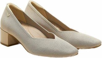 Vivaia Square-Toe Stress Free Chunky Heels in Almond at Nordstrom, Size 10.5