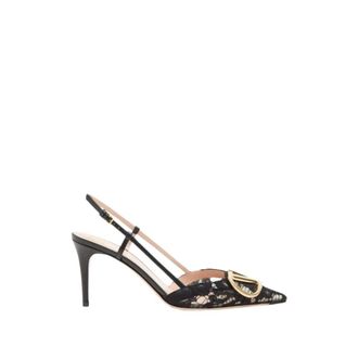 Valentino Garavani Dames, Schoenen, Zwart, Maat: 37 EU Leer