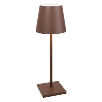 Zafferano L&aacute;mpara de mesa led corten regulable zafferano