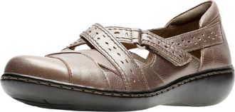 Clarks Womens Ashland Spin Q Slip-On Loafer, Pewter, 6.5 UK