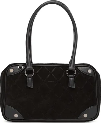 Hammitt Hammitt Meredith Noir Diamond Suede Gunmetal Med