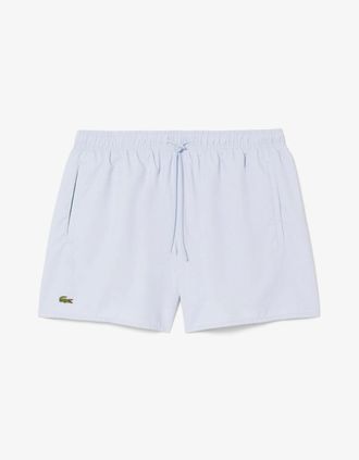 Lacoste Mens Lacoste Mens Light Quick-Dry Swim Shorts - Phoenix Blue/Green IL3 - White - Size: 37/36/32