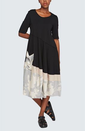 Luukaa D'Celli Selene Long Cotton Jersey Dress in Original at Nordstrom, Size 12