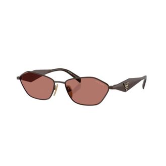 Prada Dames, Accessoires, Bruin, Maat: 57 MM Satijn