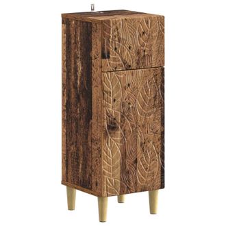 vidaXL Armario De Almacenamiento Para Ba&ntilde;o Delft Madera Envejecida Vidaxl