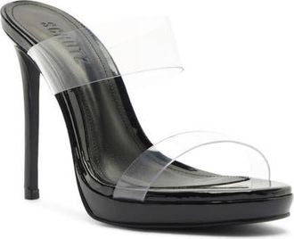 Schutz Ariella Platform Sandal in Black at Nordstrom, Size 10.5