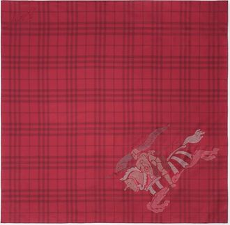 Burberry Crystal EKD Check Silk Scarf