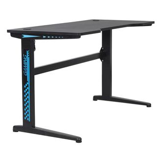 Happy Garden Mesa gaming negra y azul con led