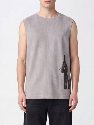 Ziggy Chen Canotta in cotone 100% con stampa grafica e girocollo