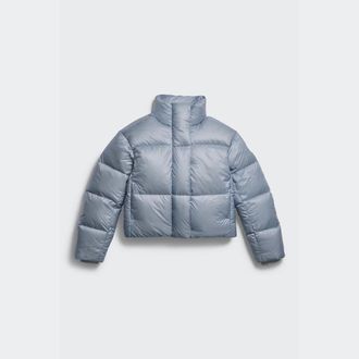 Canada Goose Cypress Cropped Puffer White Disc (Women, Light Ozone Blue, XS)