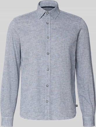 s.Oliver Red Label Regular Fit Freizeithemd aus Leinen-Baumwoll-Mix in Marine, Gr&ouml;&szlig;e XXL