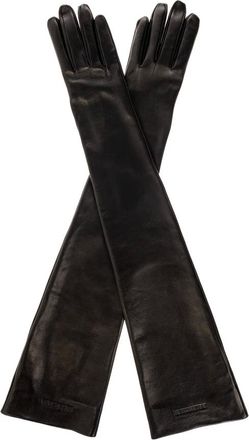 Balenciaga Guantes Largos de Piel - Accessories - Mujer - Negro - M