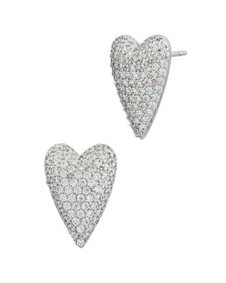 Savvy Cie Jewels Plated Cz Stud Earrings