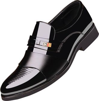 Generic vejtmcc Mens Oxford Shoes Dress Shoes Leather Lace-Up Shoes Classic Business Brock Shoes Office Wedding Casual Shoes Foot Shoes Elegant Formal Low Sho