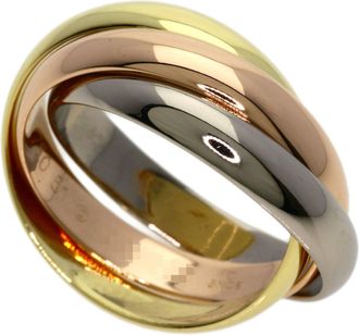 Cartier Yellow Gold (18K) White Gold (18K) Band Ring (Pre-Owned)