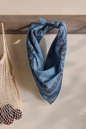 Terrain Harvest Embroidered Cotton Bandana