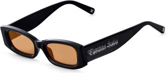 Thomas Sabo Kim Slim Rechthoekige Zonnebril voor dames in Zwart