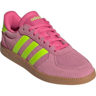 adidas Breaknet Sleek Sneaker in Pulse Magenta/lemon/pink at Nordstrom Rack, Size 7.5