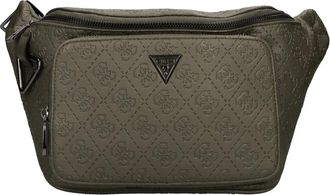 Guess Milano Debossed Bum Bag - Heren - Heuptassen - Groen - ONE Size - Leer - Tassen