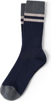Brunello Cucinelli Cotton socks with stripes in Navy Blue at Nordstrom, Size Xx-Large Eu