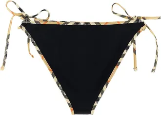 Burberry Burberry Check Bikini Briefs - Black