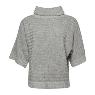 Lind Turtleneck - Dames - Coltruien - Grijs - L - Leer - Truien & Vesten