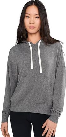 SPLITS59 Joey Long Sleeve Hoodie Womens Sweatshirt Medium Heather Grey : LG, Modal/Spandex