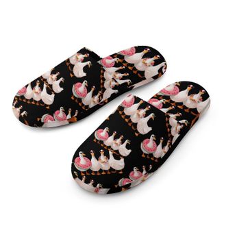 Generic Funny Ducks Mens Cozy Memory Foam Slippers Warm Cotton House Shoes Comfy Slipper for Indoor Outdoor