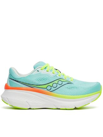 Saucony Breathable Mesh Athletic Sneakers with Neon Accents