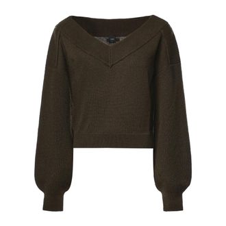 Pinko V-neck Truien - Dames - V-hals truien - Groen - XS - Truien & Vesten