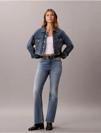 Calvin Klein Jeans Calvin Klein Womens High Rise Bootcut Jeans - Blue - 26W x 29L